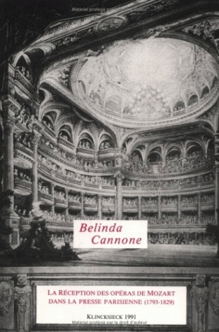 La Réception des opéras de Mozart dans la presse parisienne (1793-1829) (9782252028001-front-cover)