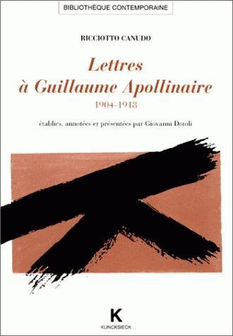 Lettres à Guillaume Apollinaire (9782252032541-front-cover)