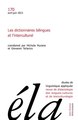 Études de linguistique appliquée - N°2/2013, Les dictionnaires bilingues et l'interculturel (9782252038932-front-cover)