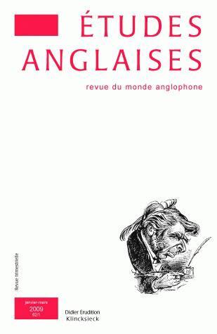 Études anglaises - N°1/2009 (9782252036938-front-cover)