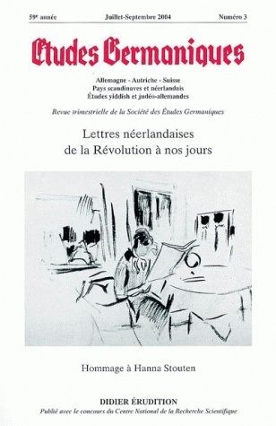 Études germaniques -  N°3/2004, Lettres néerlandaises de la Révolution à nos jours (9782252034699-front-cover)