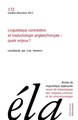 Études de linguistique appliquée - N°4/2013, Linguistique contrastive et traductologie anglais/français : quels enjeux ? (9782252038956-front-cover)