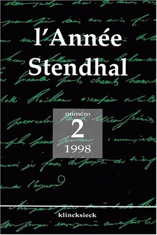 Année Stendhal N°2 (9782252032220-front-cover)
