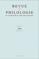 Revue de philologie, de littérature et d'histoire anciennes volume 82, fascicule 1 (9782252037188-front-cover)