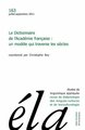 Études de linguistique appliquée - N°3/2011, Le Dictionnaire de l'Académie française : un modèle qui traverse les siècles (9782252038154-front-cover)