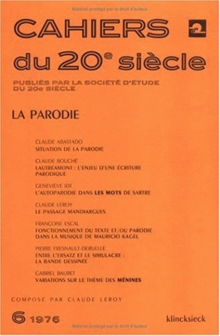 La Parodie (9782252019054-front-cover)