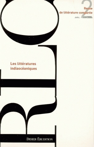Revue de littérature comparée -  N°2/2006, Les littératures indiaocéaniques (9782252035559-front-cover)