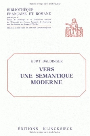 Vers une sémantique moderne (9782252024546-front-cover)