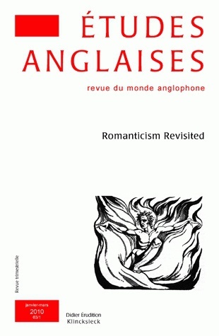 Études anglaises - N°1/2010, Romanticism Revisited (9782252037607-front-cover)