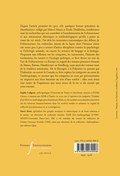 L'ordonnancement du monde, Revisiter l'ethnoscience (9782869069008-back-cover)