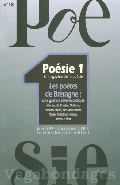 Revue Poésie Vagabondages - Les poètes de Bretagne : une grande rêverie celtique (9782862746647-front-cover)
