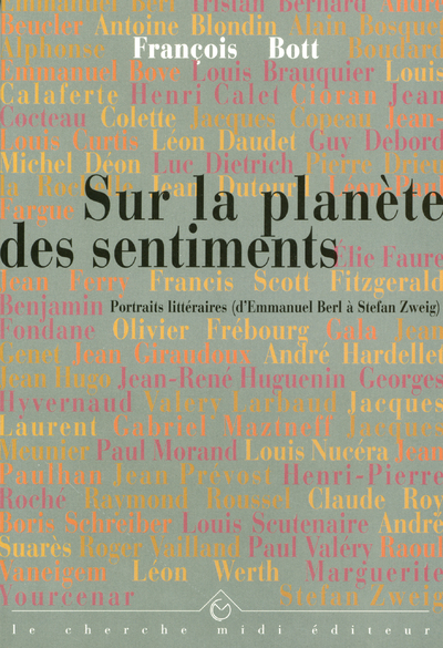 Sur la planète des sentiments portraits littéraires, d'Emmanuel Berl à Stefan Zweig (9782862745572-front-cover)