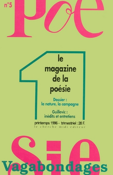 Revue Poésie Vagabondages - numéro 5 La nature, la campagne (9782862744315-front-cover)