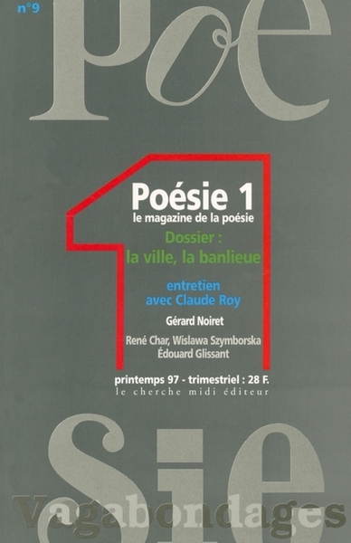 Revue Poésie Vagabondages - numéro 9 La ville, la banlieue (9782862744933-front-cover)
