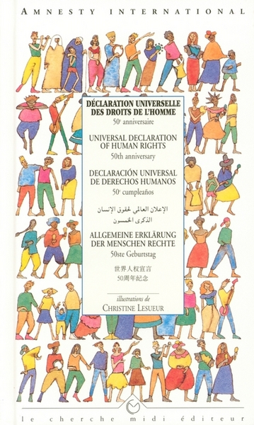 Déclaration universelle des droits de l'homme 50e anniversaire (9782862745466-front-cover)