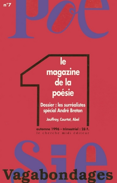 Revue Poésie Vagabondages - numéro 7 Les surréalistes, spécial André Breton (9782862744520-front-cover)