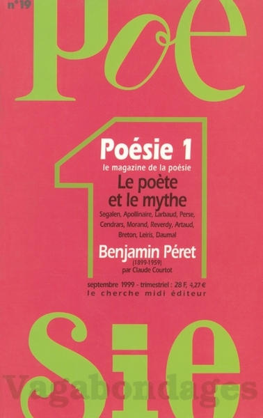 Revue Poésie Vagabondages - numéro 19 Le poète et le mythe (9782862746739-front-cover)