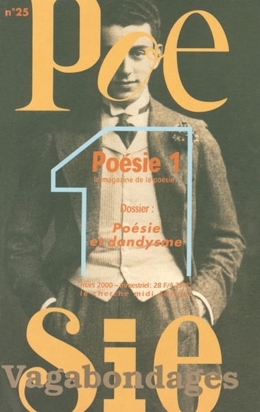 Revue Poésie Vagabondages - numéro 25 Poésie et dandysme (9782862748535-front-cover)