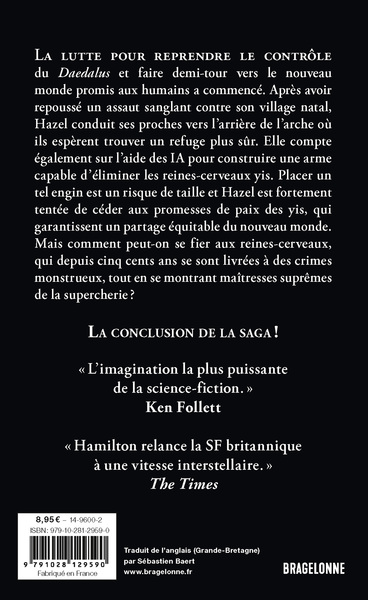 L'Arche spatiale, T3 : Reines sous un soleil lointain (9791028129590-back-cover)