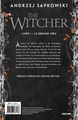 Sorceleur (Witcher), T1 : Le Dernier Voeu (édition reliée) (9791028137168-back-cover)