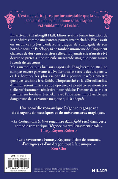 Régence & Dragons, T1 : Dragons et sentiments (9791028122850-back-cover)