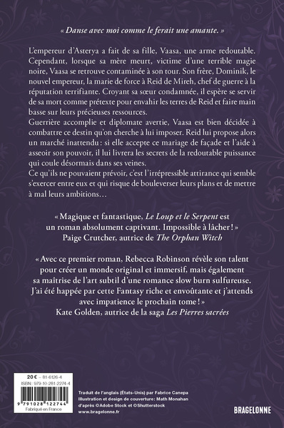 Les Cités de sel, T1 : Le Loup et le Serpent (9791028122744-back-cover)