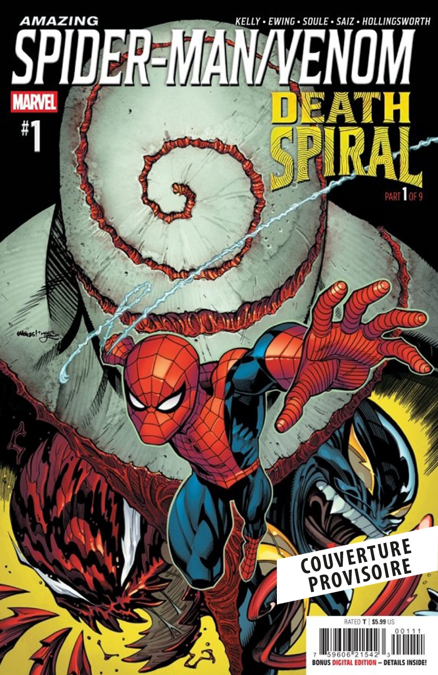 Spider-Man / Venom : Death Spiral N°01 (9791039148856-front-cover)