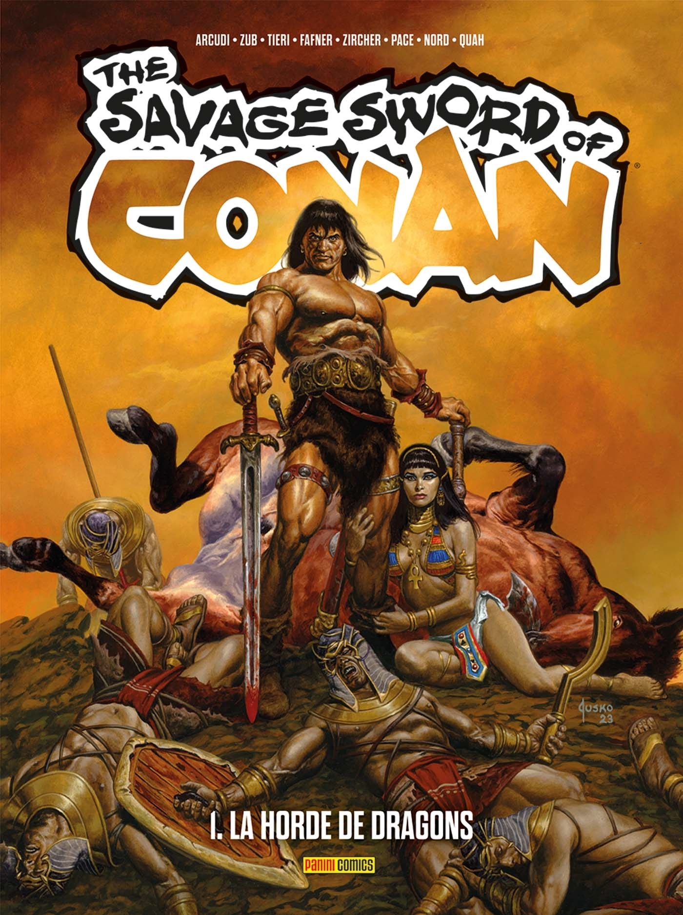 The Savage Sword of Conan T01 : La horde de dragons (9791039135610-front-cover)