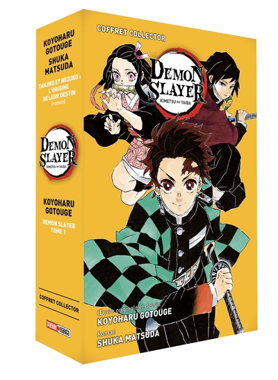 Coffret Demon Slayer : Roman jeunesse N°01 + Tome 01 (9791039120746-front-cover)
