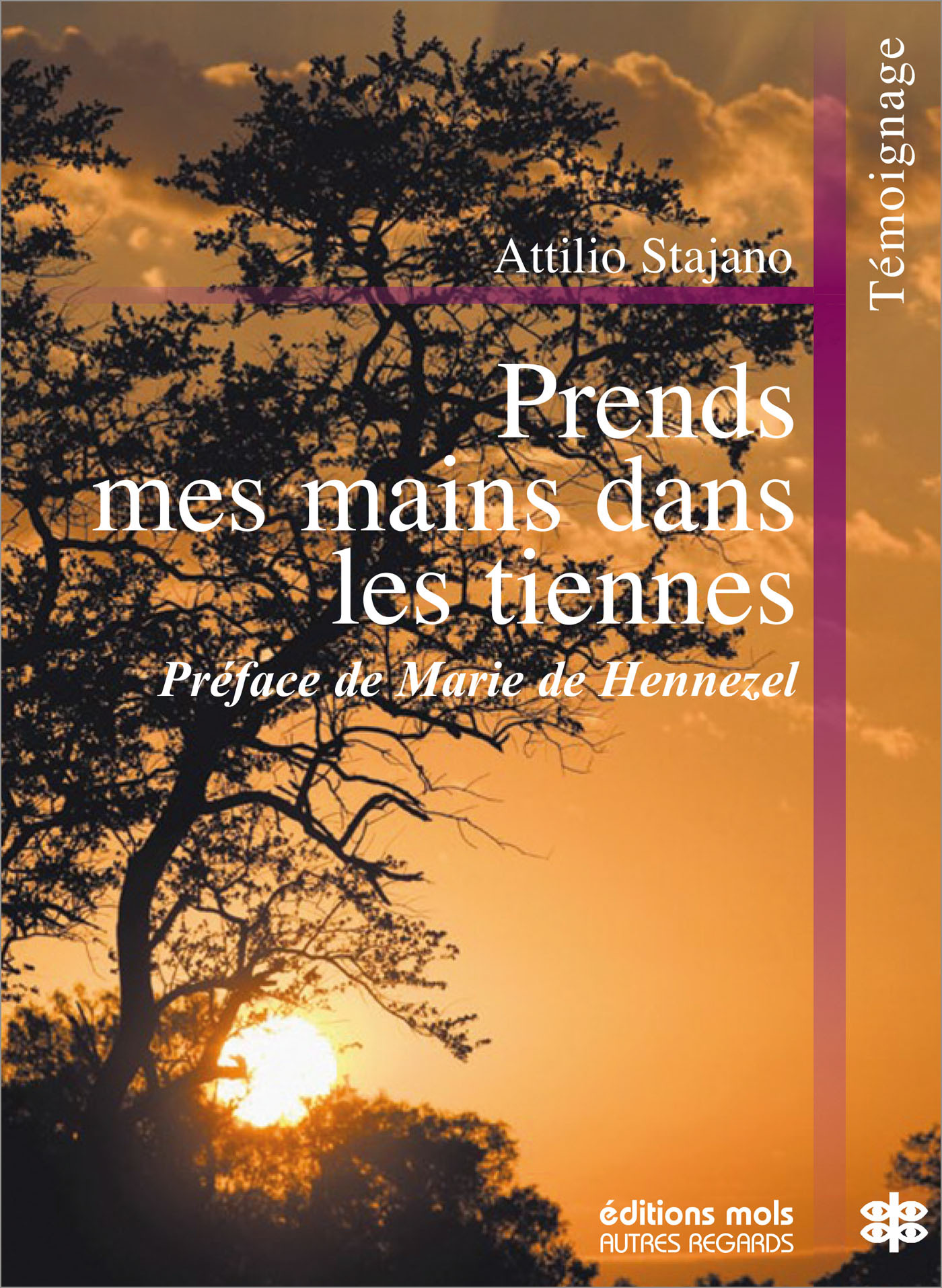 Prends mes mains dans les tiennes, Le sens de la vie dans les rencontres des derniers jours (témoignage) (9782874022630-front-cover)