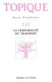 TOPIQUE N°112 - LA TEMPORALITE DU TRANSFERT (9782847951790-front-cover)