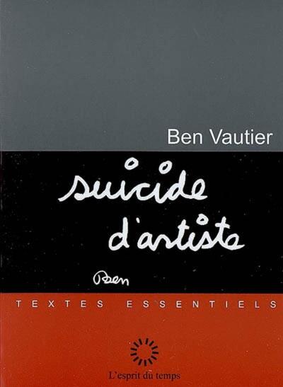 Suicide d'artiste (9782847951530-front-cover)