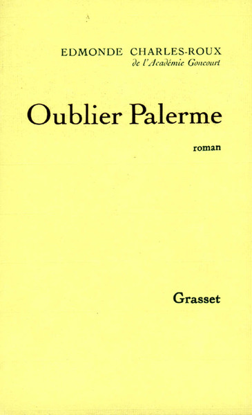 Oublier Palerme (9782246433736-front-cover)