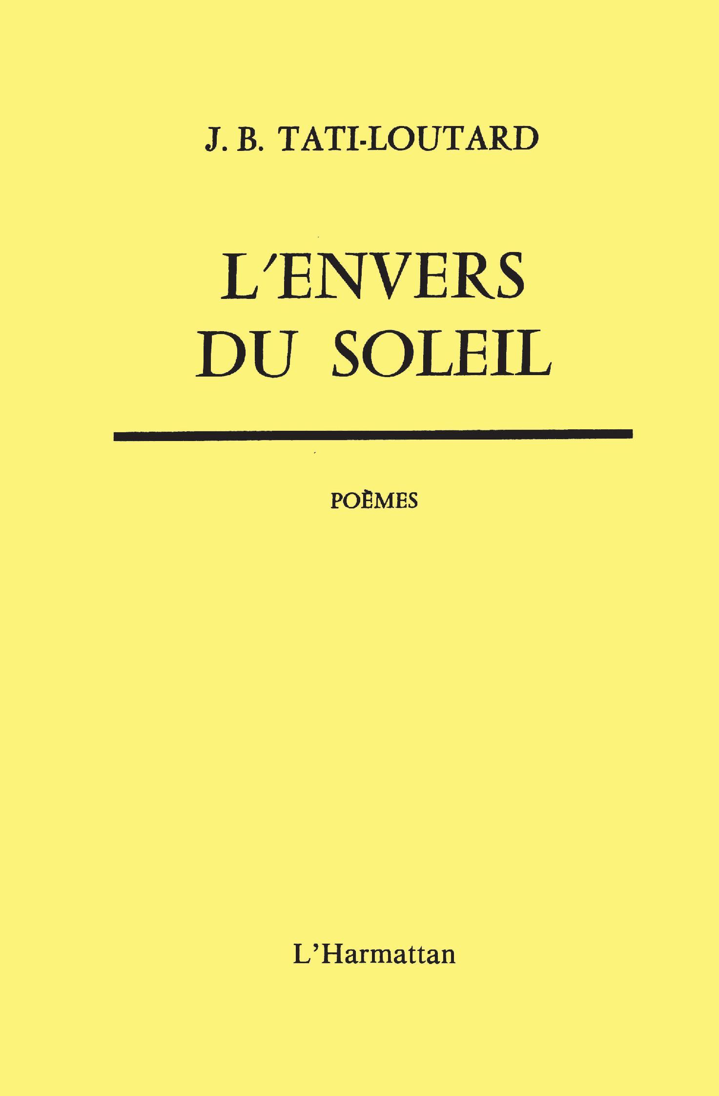 L'Envers du Soleil (9782858020768-front-cover)