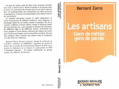 Les artisans, Gens de métier, gens de parole (9782858028092-front-cover)