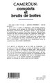 Cameroun : complots et bruits de bottes (9782858024841-back-cover)