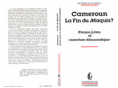 Cameroun, la fin du maquis?, "Presse, livre et ouverture démocratique" (9782858027200-front-cover)