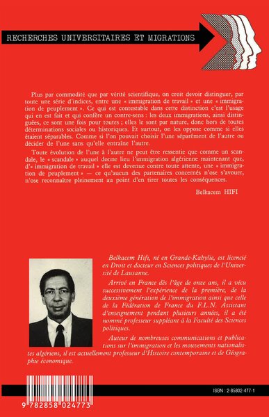 Les Vietnamiens en France : insertion et identité (9782858024773-back-cover)