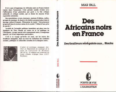 Des Africains noirs en France, Des tirailleurs sénégalais aux Blacks (9782858028641-front-cover)