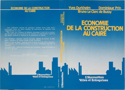 Economie de la construction au Caire (9782858029778-front-cover)