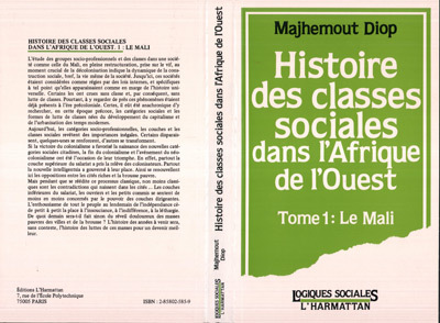 Histoire des classes sociales dans l'Afrique de l'Ouest, Tome 1 : Le Mali (9782858025855-front-cover)