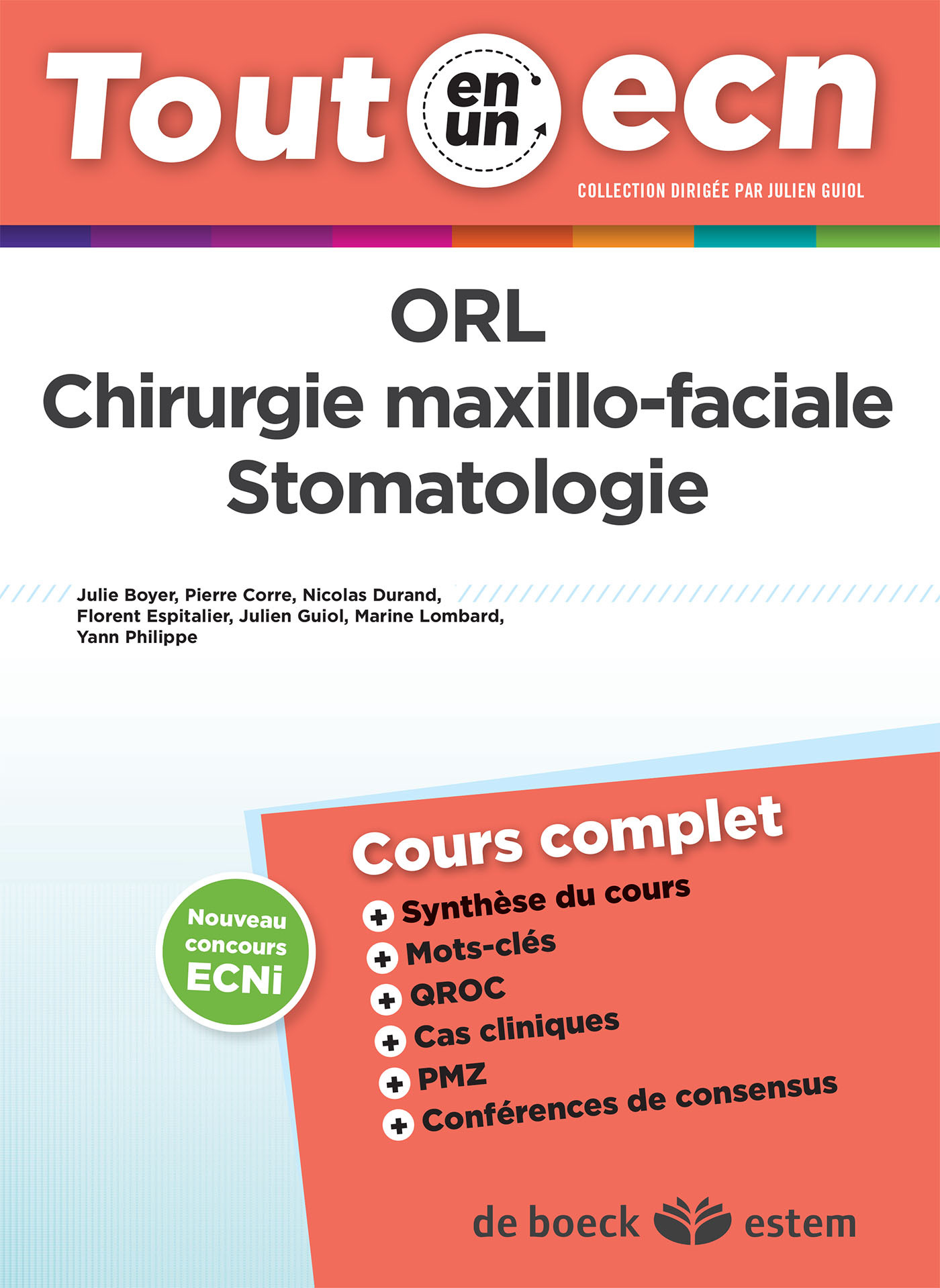 ORL - Chirurgie maxillo-faciale - Stomatologie, Tout-en-un ECN (9782843717383-front-cover)