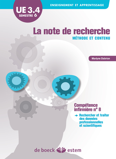 UE 3.4 - La note de recherche, Méthode et contenu - Semestre 6 (3e année) (9782843717901-front-cover)
