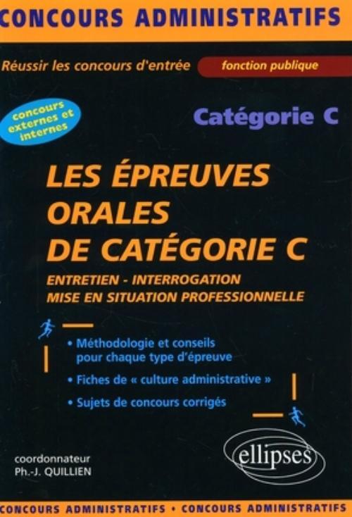 Les épreuves orales de catégorie C (9782729827335-front-cover)