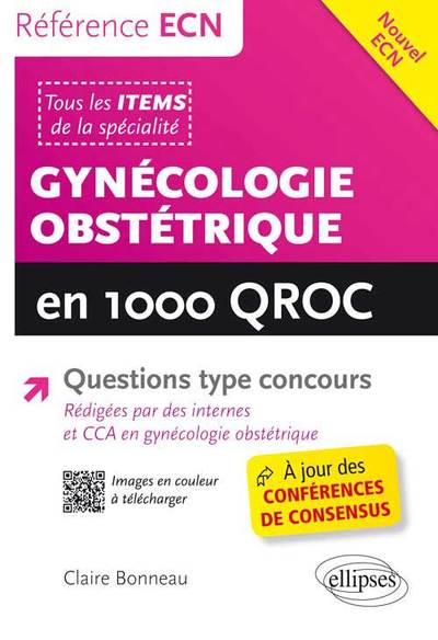 Gynécologie Obstétrique en 1000 QROC (9782729888527-front-cover)