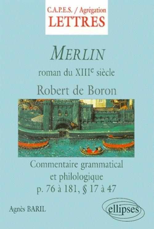 Merlin - Commentaire grammatical et philologique (9782729803018-front-cover)