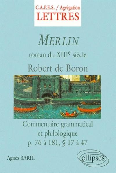 Merlin - Commentaire grammatical et philologique (9782729803018-front-cover)