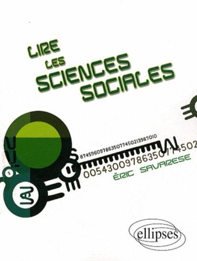 Lire les sciences sociales (9782729840259-front-cover)