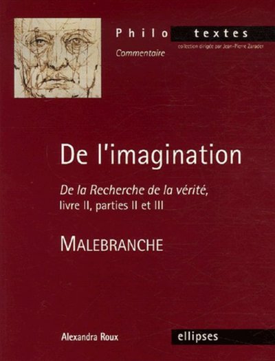 Malebranche, De l'imagination (9782729829100-front-cover)