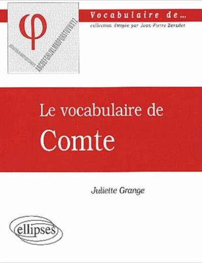 Le vocabulaire de Comte (9782729810832-front-cover)